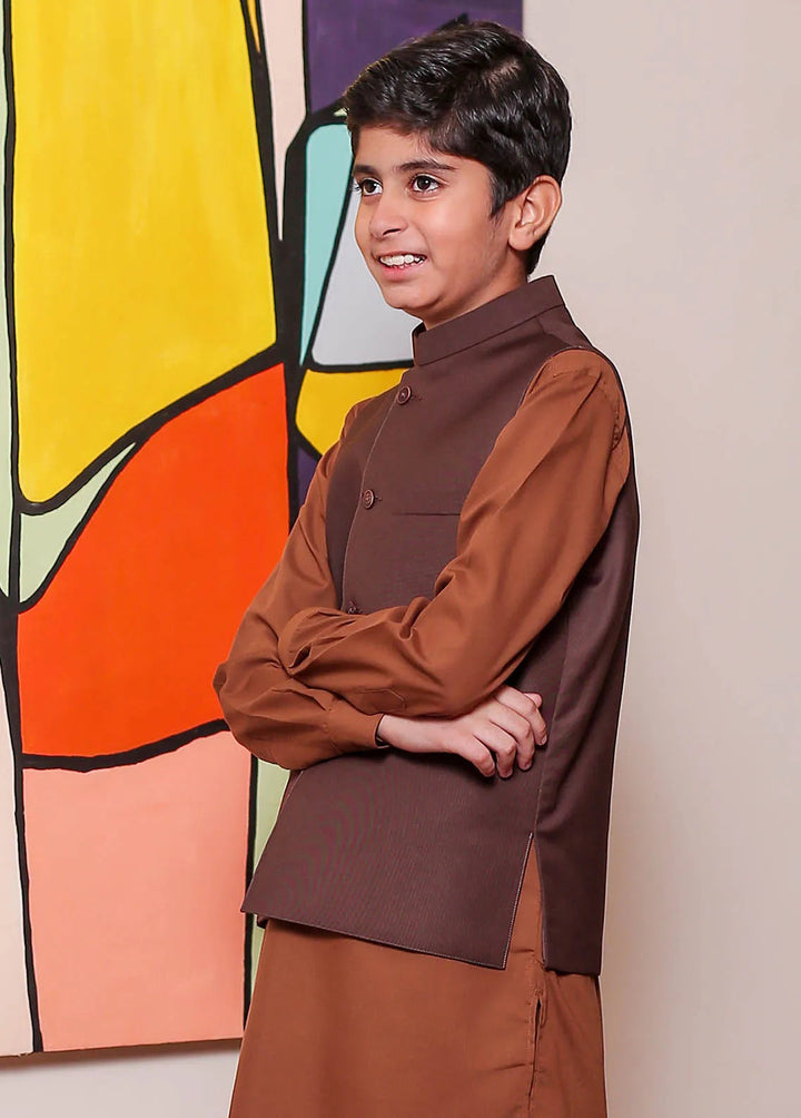 Real Image Formal Boys Fancy Waistcoat - OKW-034
