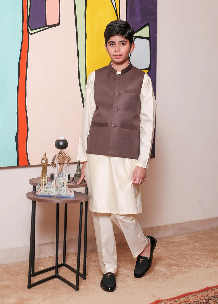 Real Image Formal Boys Fancy Waistcoat - OKW-035