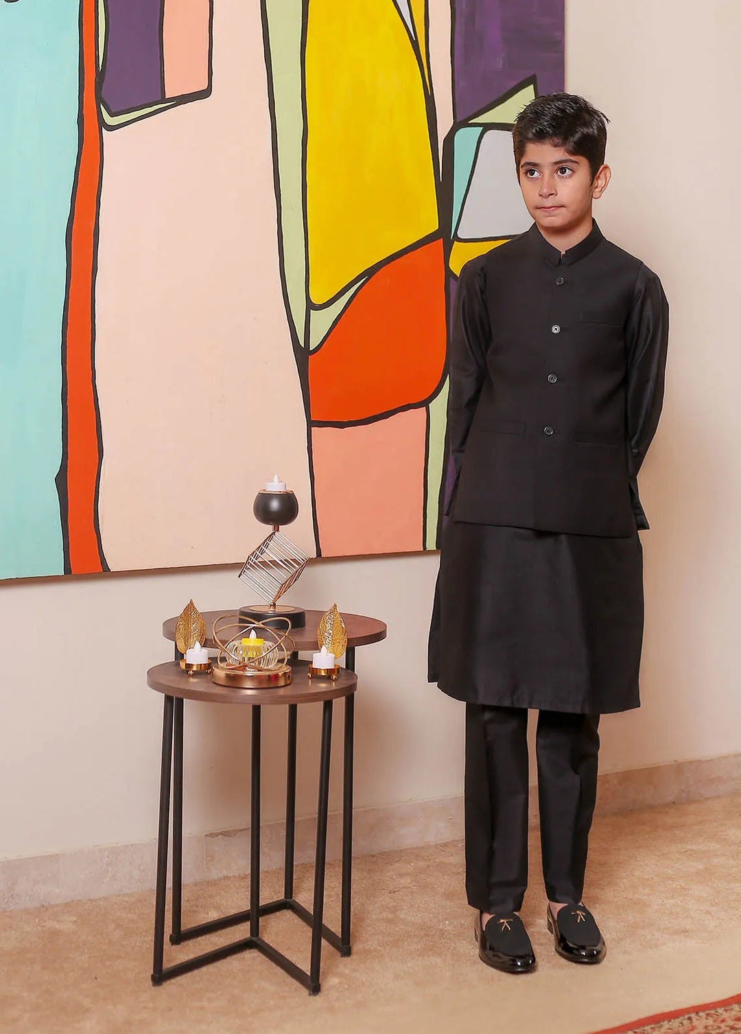 Real Image Formal Boys Fancy Waistcoat - OKW-037