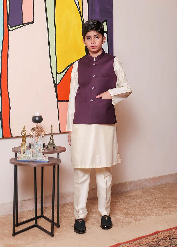 Real Image Formal Boys Fancy Waistcoat - OKW-038