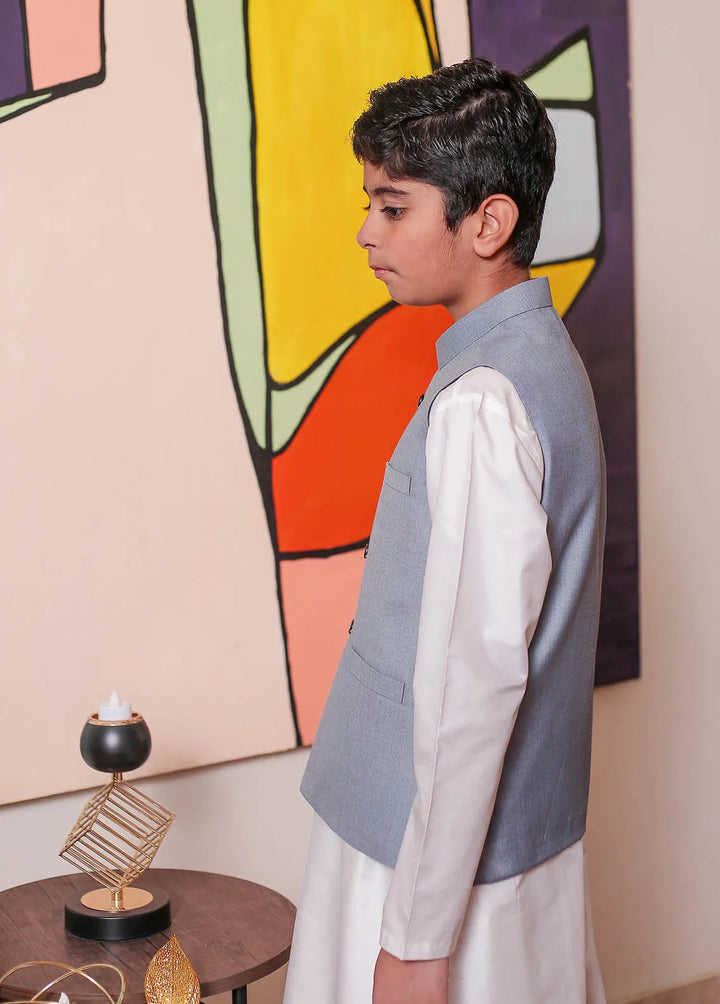 Real Image Formal Boys Fancy Waistcoat - OKW-039