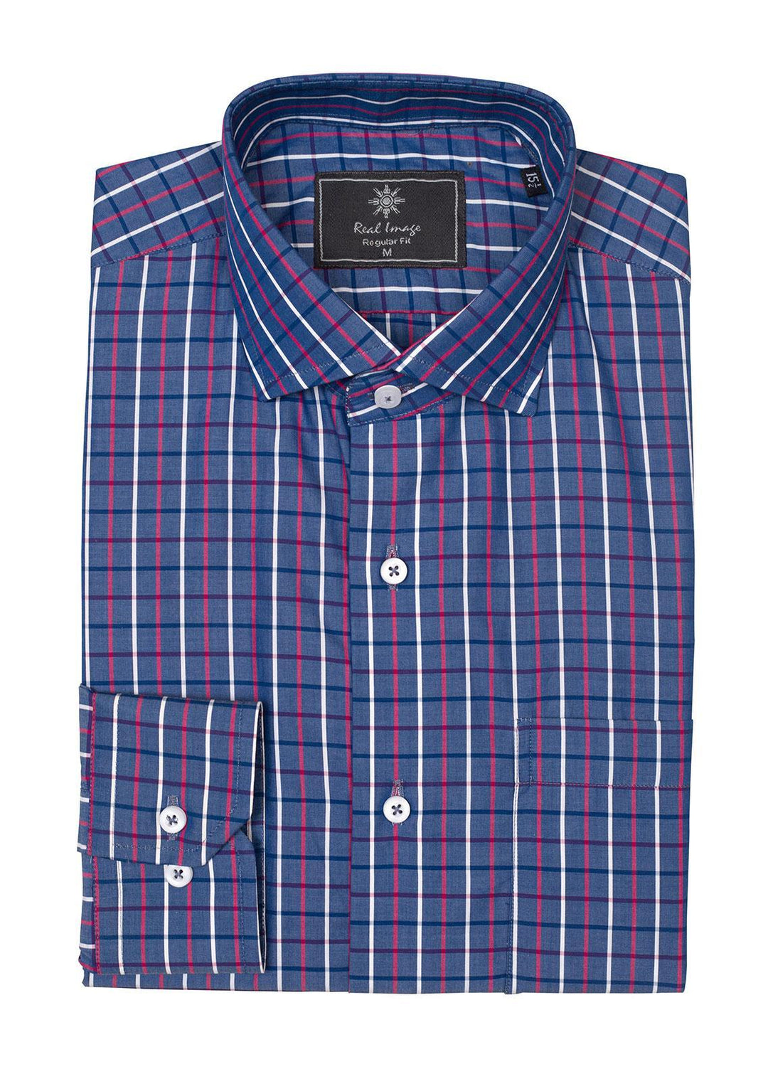 Real Image Cotton Formal Shirts for Men -  RG-021 Blue