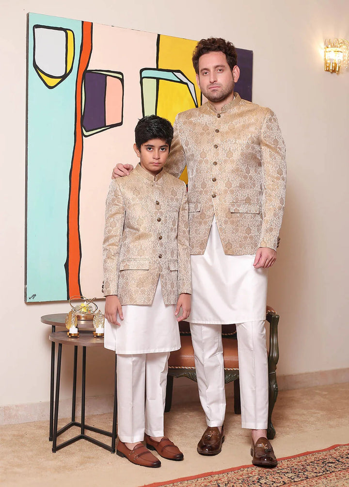 Real Image Jamawar Fancy Men Prince Coat - OPC - 005