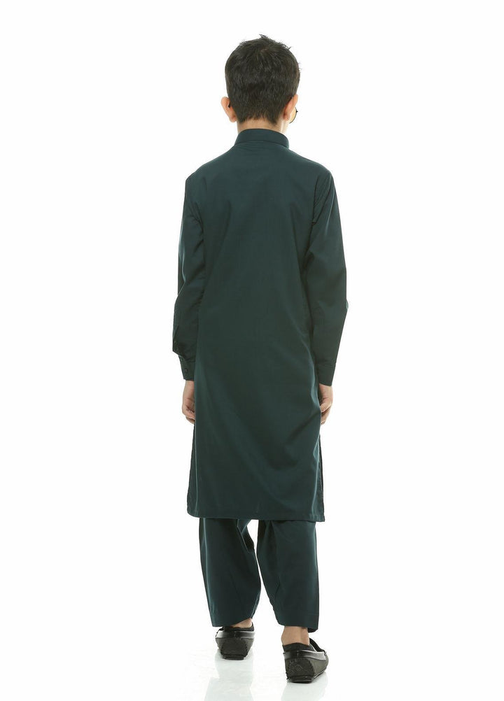 Real Image Wash N Wear Formal Kameez Shalwar for Boys -  22kp48-Blue