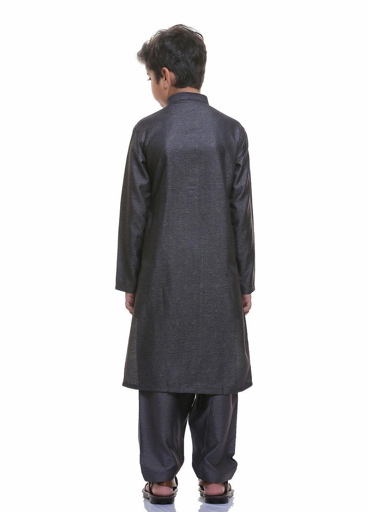 Real Image Wash N Wear Formal Kameez Shalwar for Boys -  22ks009-Grey