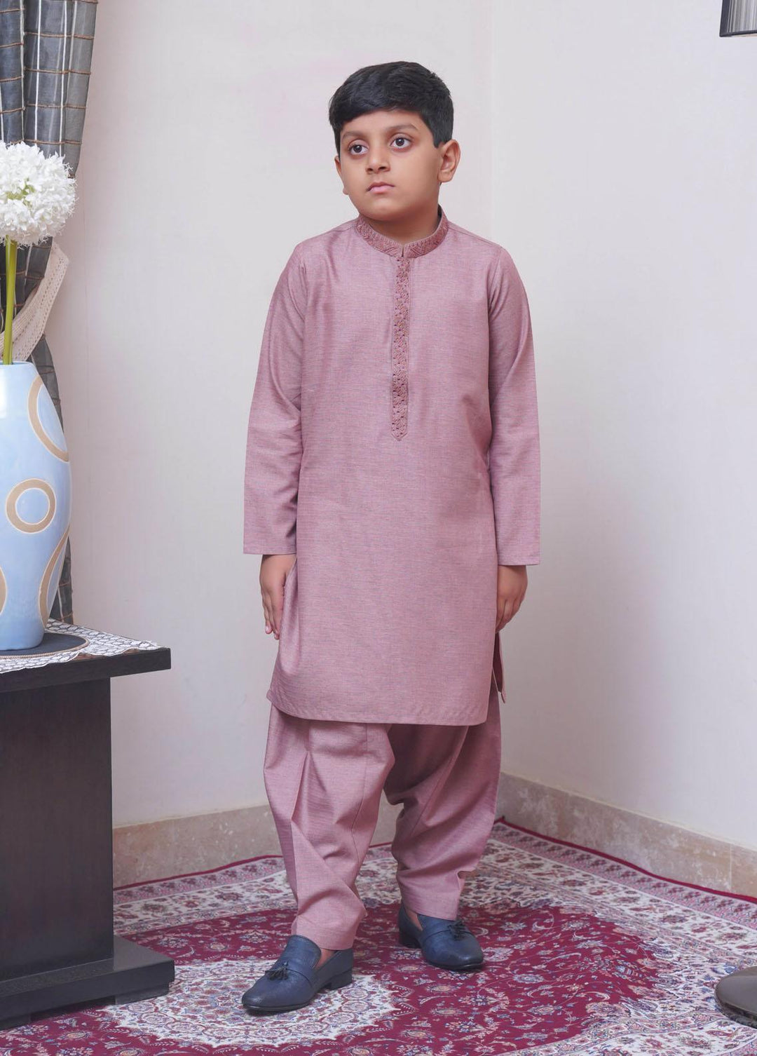 Real Image  Formal Kameez Shalwar for Boys -  KS-025 T-Pink