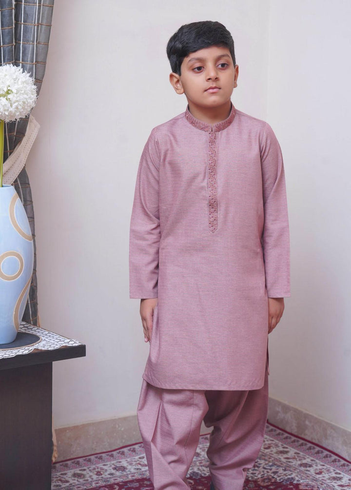 Real Image  Formal Kameez Shalwar for Boys -  KS-025 T-Pink