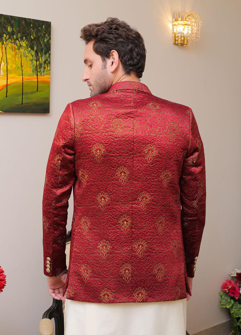 Real Image Missouri Formal Prince Coat for Men -  OPC - 001 Maroon