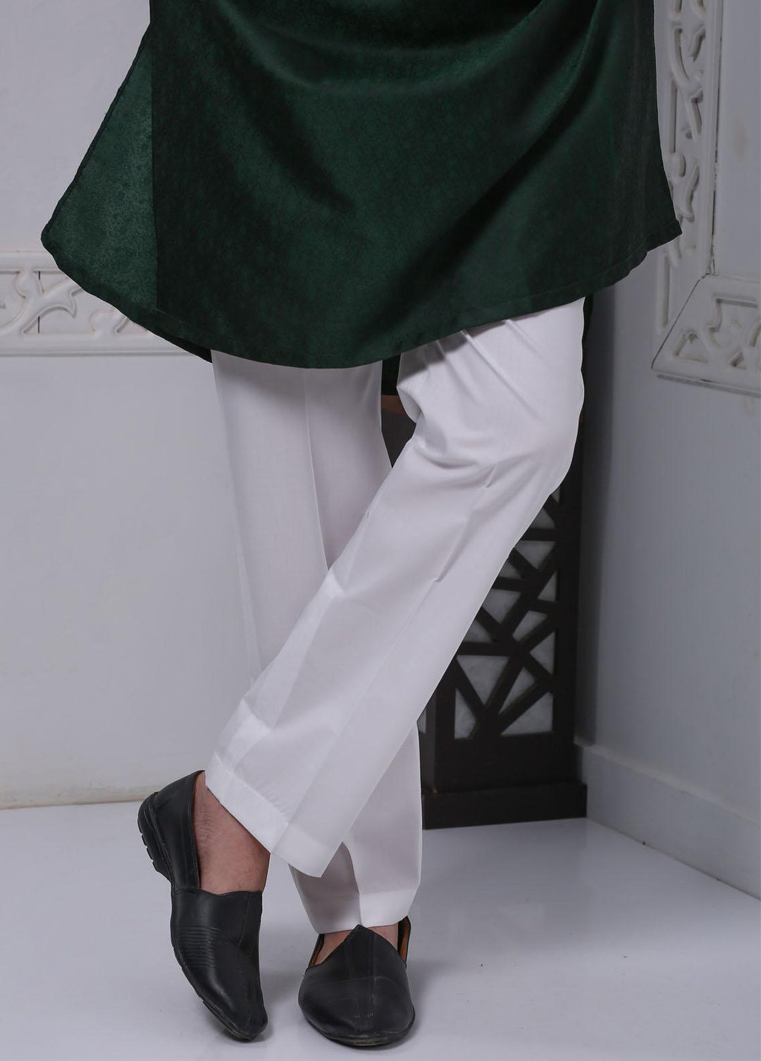 Real Image Pret  Cotton Silk Bottoms PNT-1 Off Whte