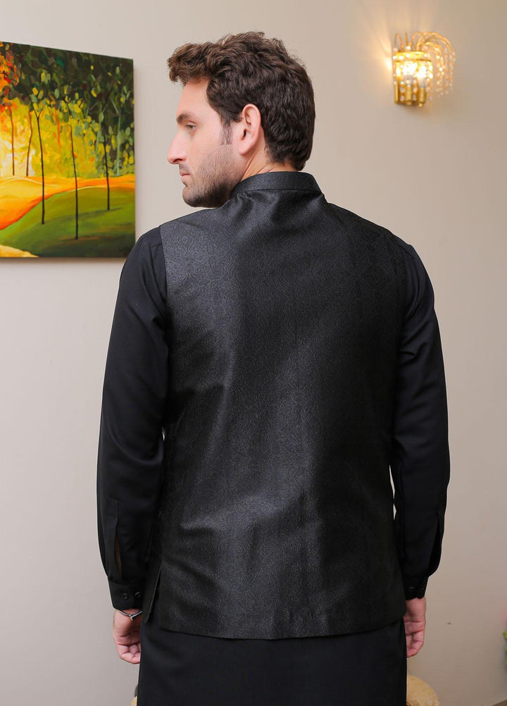 Real Image  Formal Waistcoat for Men -  WP - 136 Black