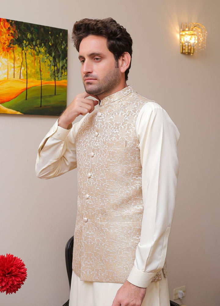 Real Image  Formal Waistcoat for Men -  WP - 139 Gold