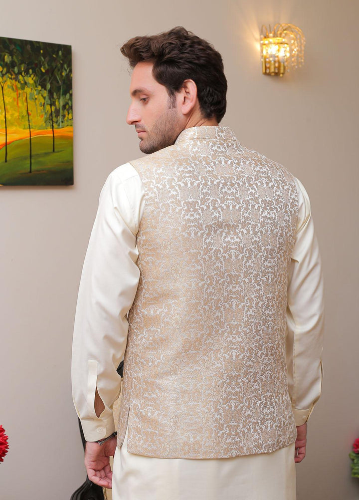 Real Image  Formal Waistcoat for Men -  WP - 139 Gold