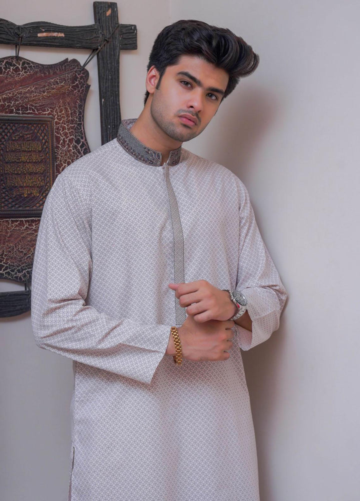 Real Image Blended Formal Kurta for Men -  D-440B T-Pink