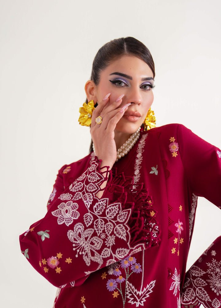 Sable Vogue Unstitched Embroidered Luxury Lawn 3 Piece Suit SV26UL SL-08-25 - Summer Collection