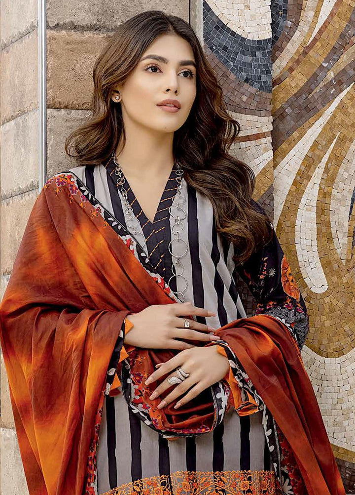 Red Series by Charizma Embroidered Lawn Suits Unstitched 3 Piece CRZ22RS RC-01-B - Summer Collection