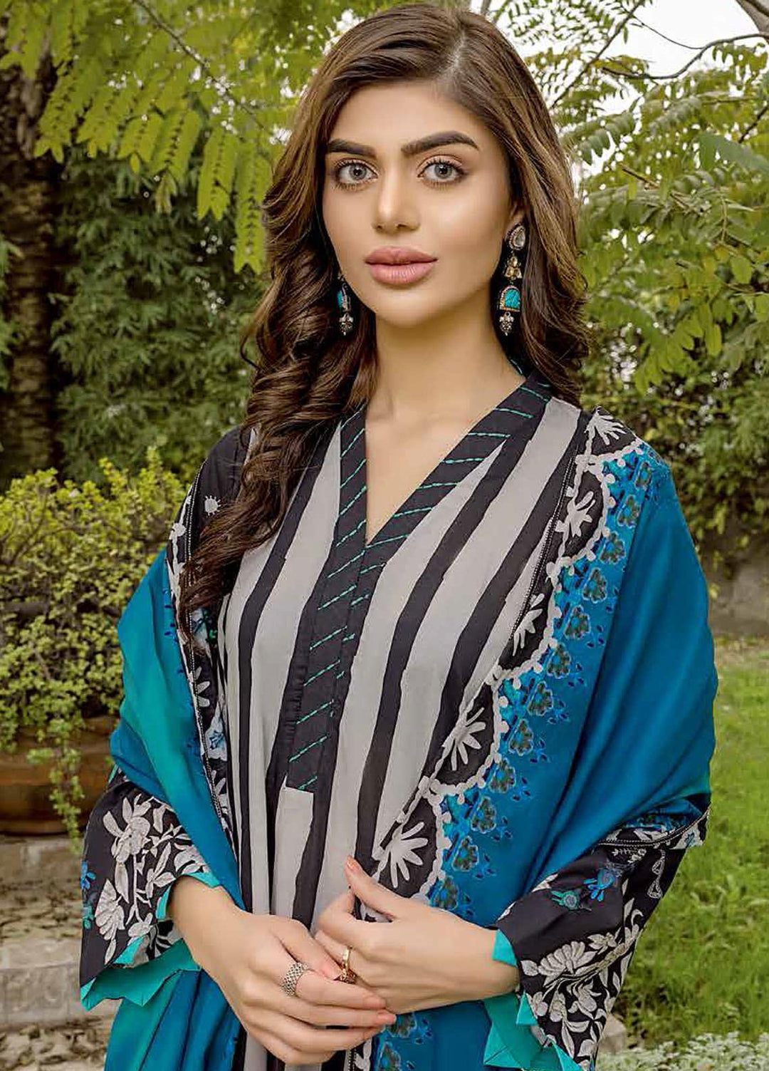 Red Series by Charizma Embroidered Lawn Suits Unstitched 3 Piece CRZ22RS RC-01-C - Summer Collection