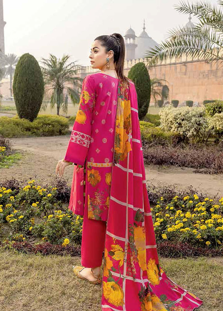 Red Series by Charizma Embroidered Lawn Suits Unstitched 3 Piece CRZ22RS RC-02-B - Summer Collection