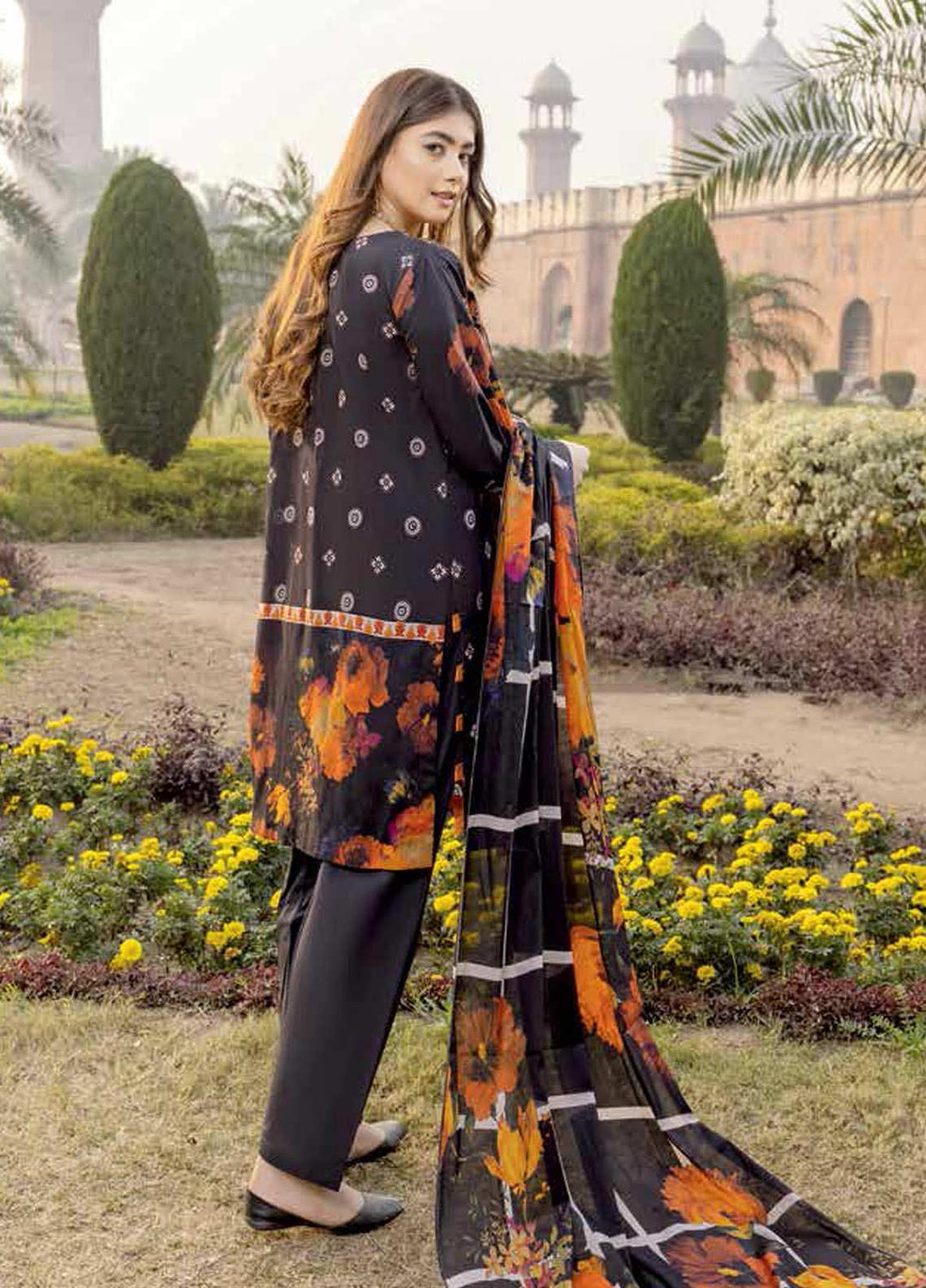 Red Series by Charizma Embroidered Lawn Suits Unstitched 3 Piece CRZ22RS RC-02-C - Summer Collection