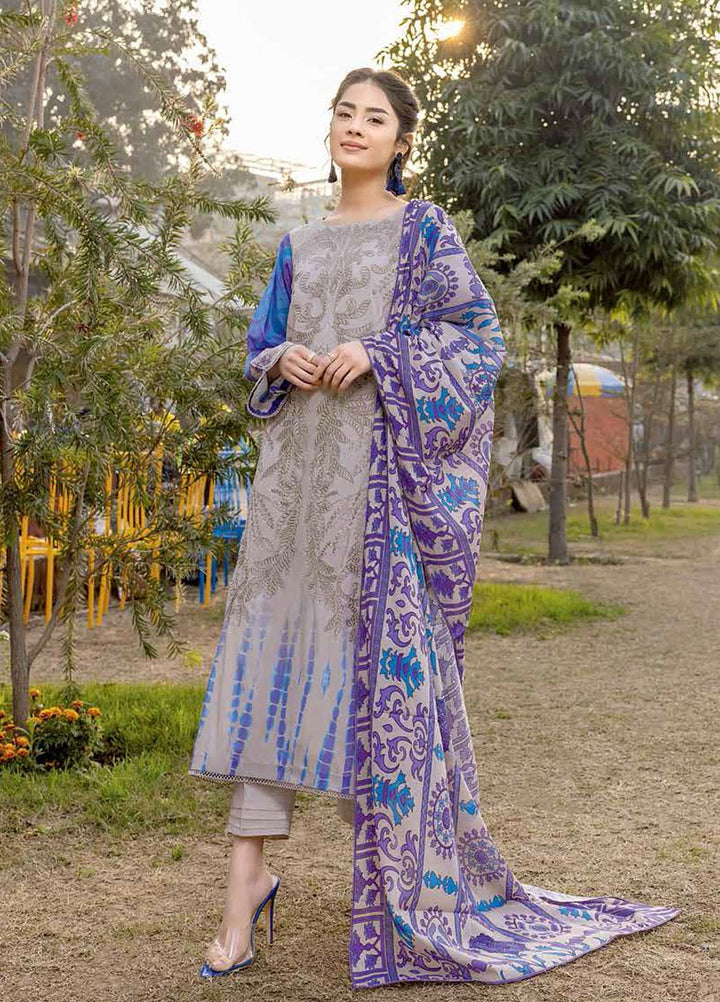 Red Series by Charizma Embroidered Lawn Suits Unstitched 3 Piece CRZ22RS RC-03-B - Summer Collection