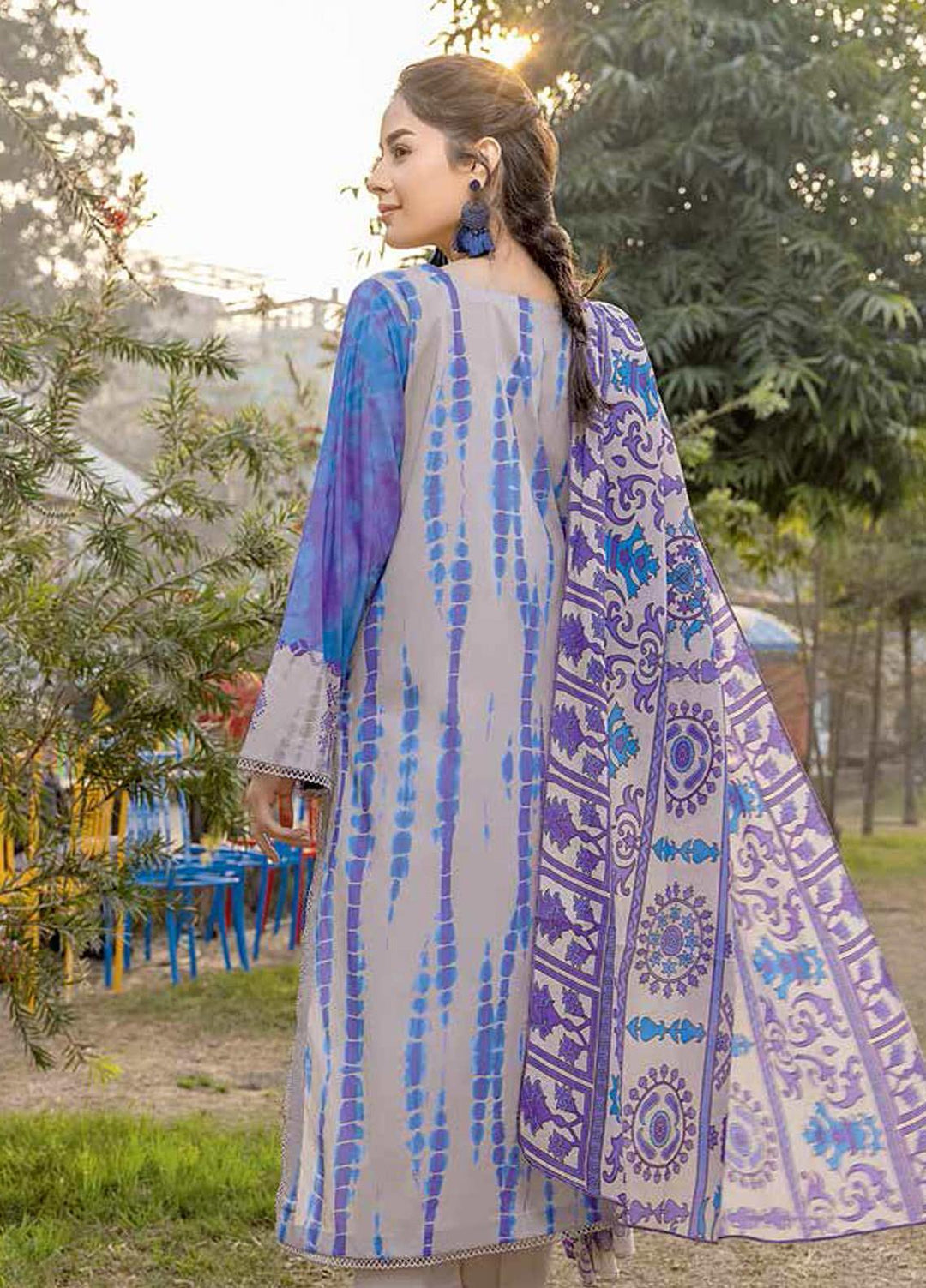 Red Series by Charizma Embroidered Lawn Suits Unstitched 3 Piece CRZ22RS RC-03-B - Summer Collection