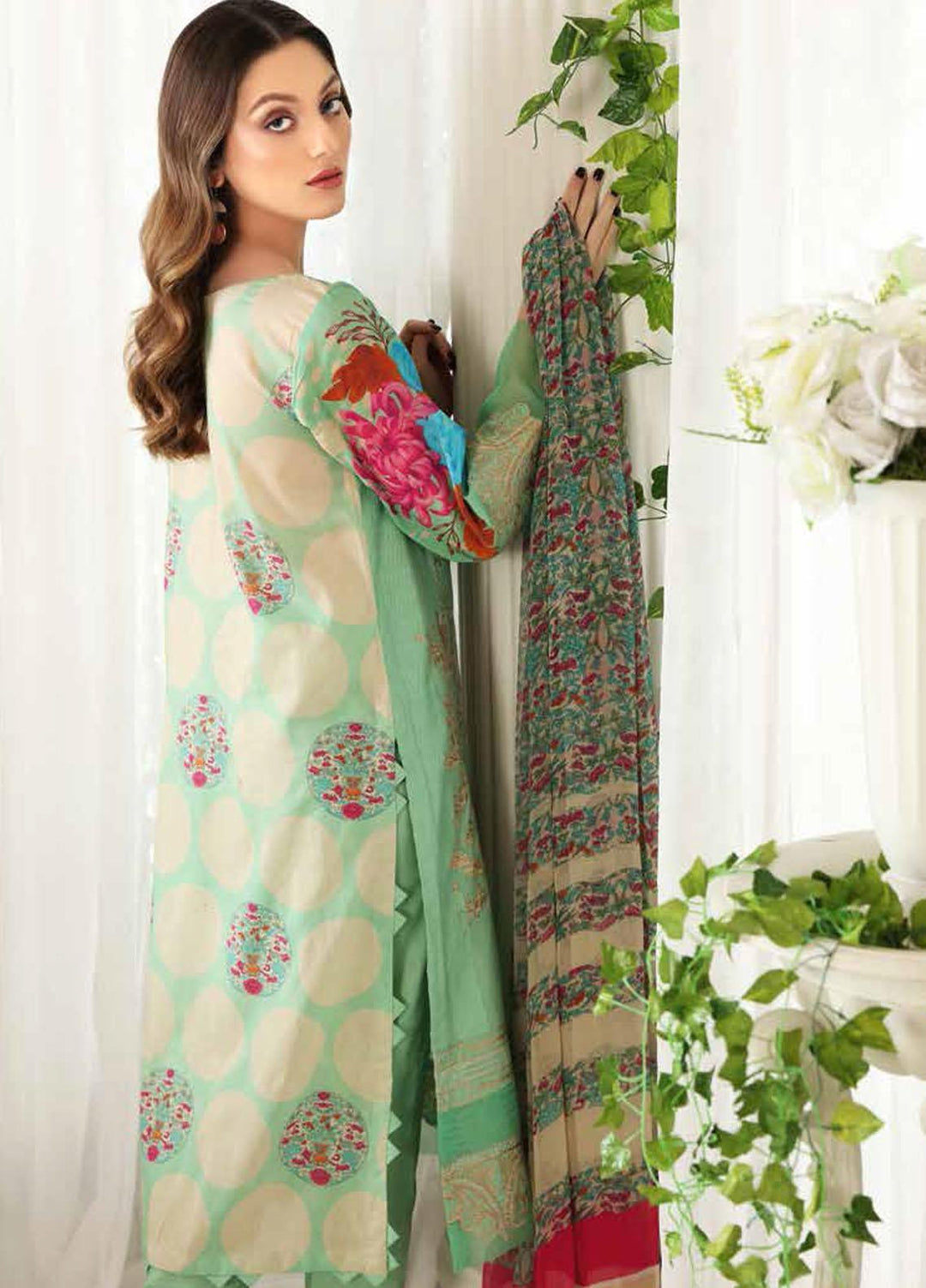 Reem by Charizma Embroidered Lawn Suits Unstitched 3 Piece CRZ21R 01 - Summer Collection