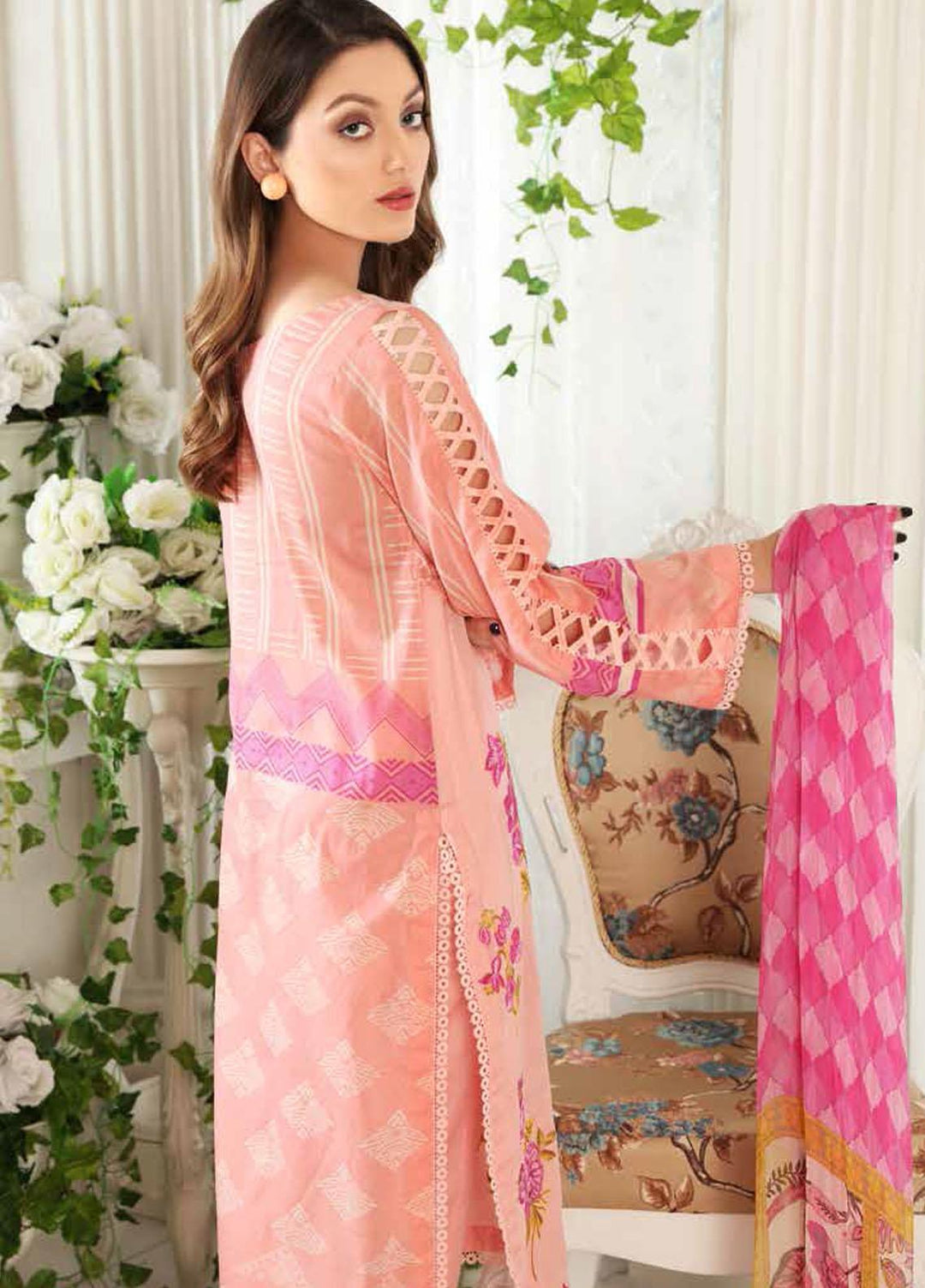 Reem by Charizma Embroidered Lawn Suits Unstitched 3 Piece CRZ21R 06 - Summer Collection