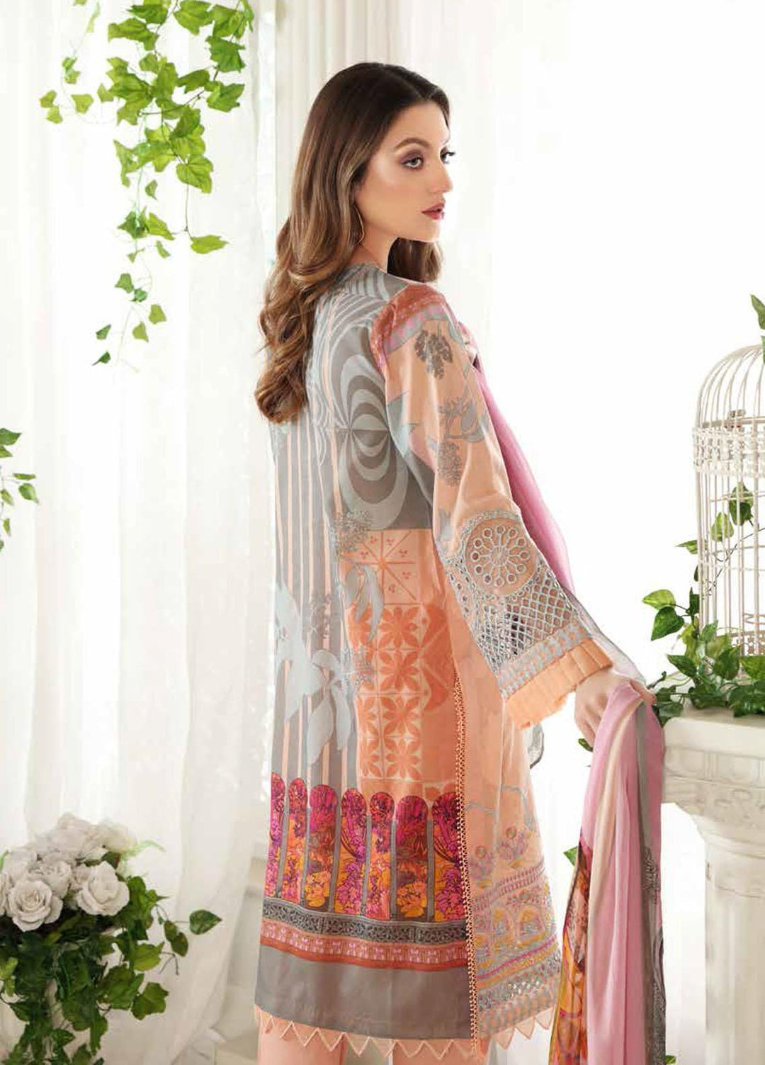 Reem by Charizma Embroidered Lawn Suits Unstitched 3 Piece CRZ21R 09 - Summer Collection