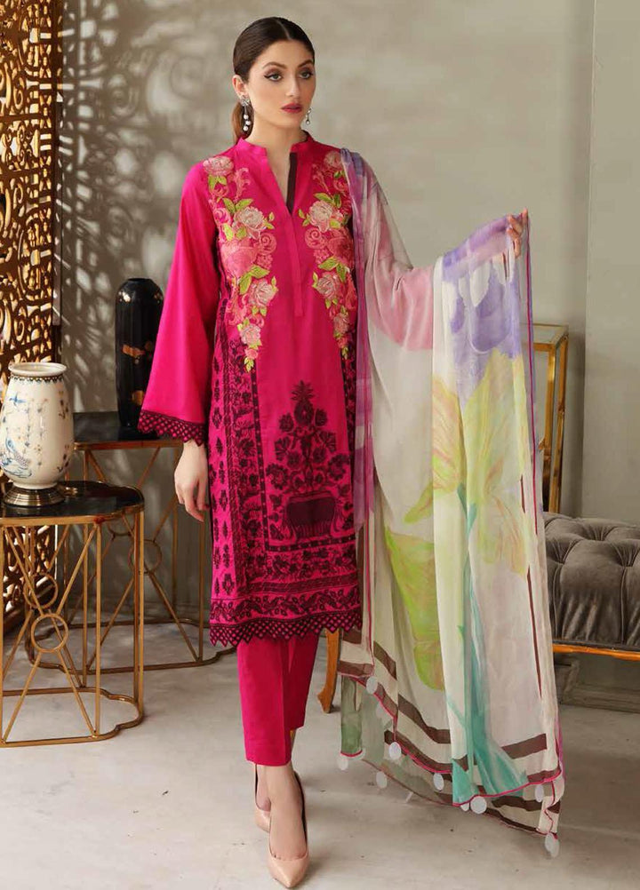 Reem by Charizma Embroidered Lawn Suits Unstitched 3 Piece CRZ21-R2 21 - Summer Collection
