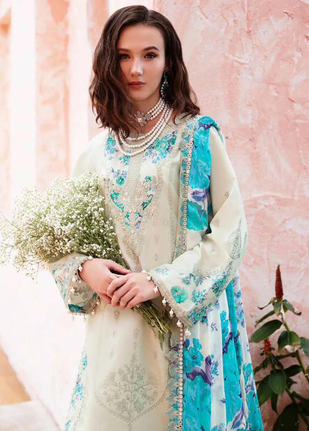 Reem by Charizma Embroidered Lawn Suits Unstitched 3 Piece CR25RV1 RMS-04 - Summer Collection