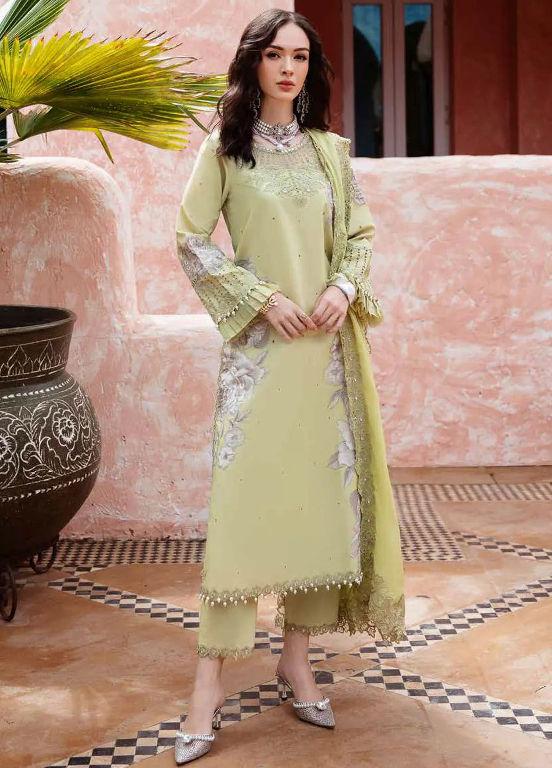 Reem by Charizma Embroidered Lawn Suits Unstitched 3 Piece CR25RV1 RMS-08 - Summer Collection
