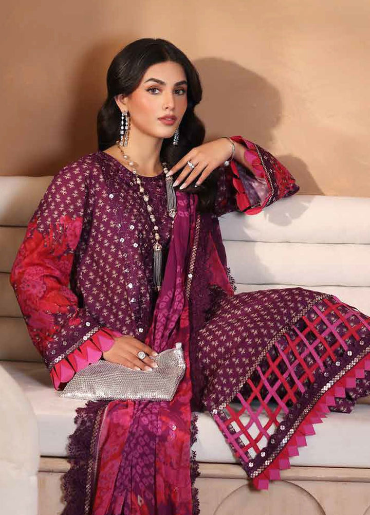 Reem by Charizma Embroidered Lawn Suits Unstitched 3 Piece CRZ24RS CRS4-02 - Spring Summer Collection