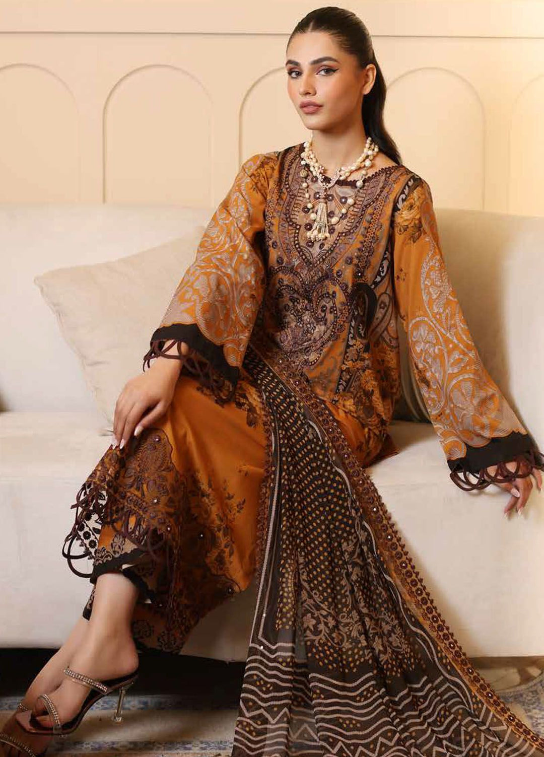 Reem by Charizma Embroidered Lawn Suits Unstitched 3 Piece CRZ24RS CRS4-04 - Spring Summer Collection