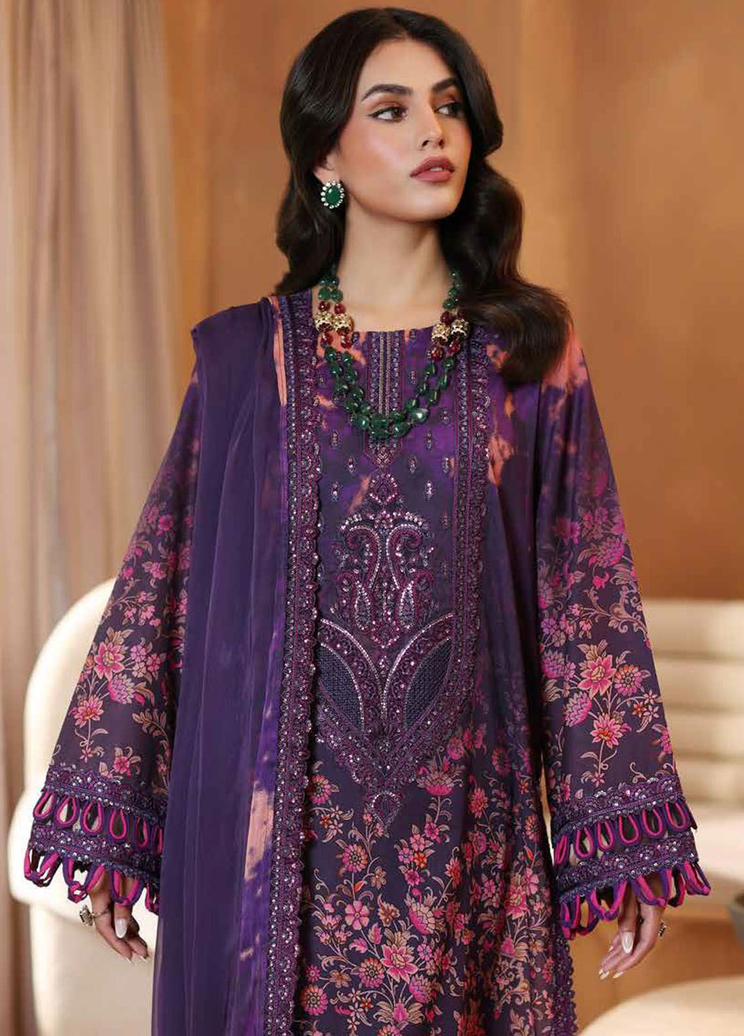 Reem by Charizma Embroidered Lawn Suits Unstitched 3 Piece CRZ24RS CRS4-05 - Spring Summer Collection