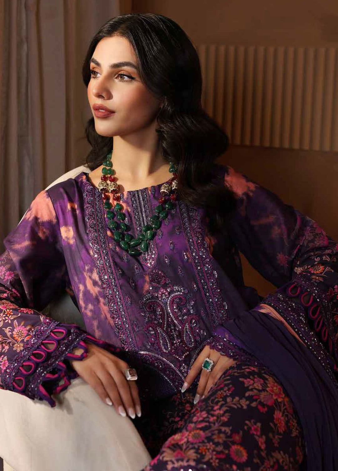 Reem by Charizma Embroidered Lawn Suits Unstitched 3 Piece CRZ24RS CRS4-05 - Spring Summer Collection