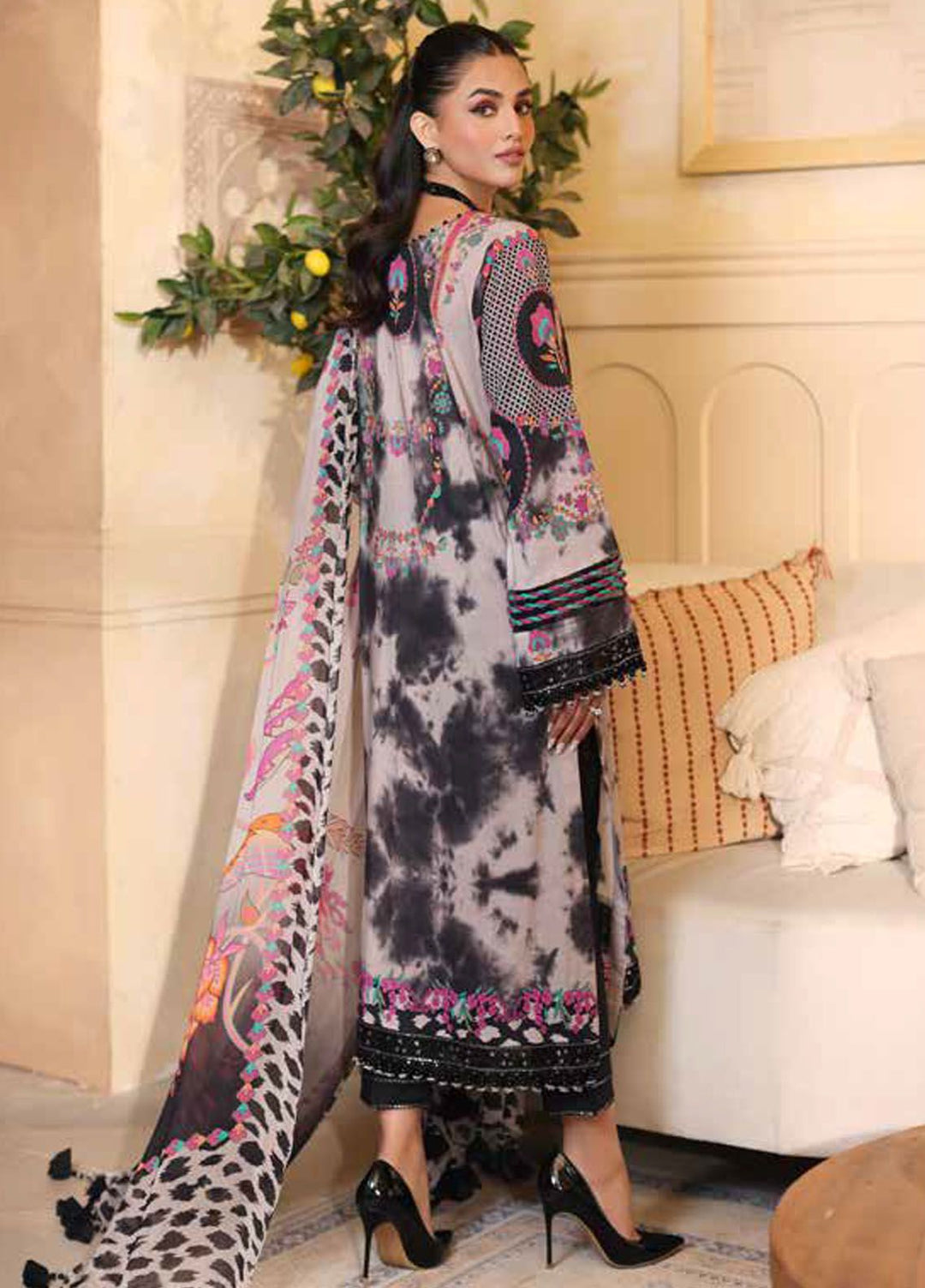 Reem by Charizma Embroidered Lawn Suits Unstitched 3 Piece CRZ24RS CRS4-06 - Spring Summer Collection