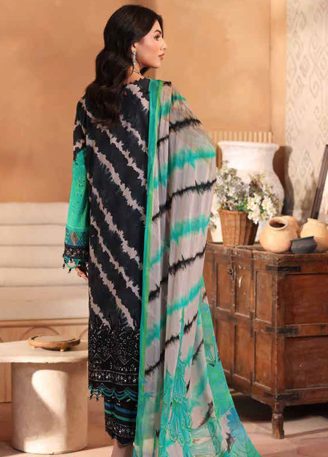 Reem by Charizma Embroidered Lawn Suits Unstitched 3 Piece CRZ24RS CRS4-08 - Spring Summer Collection