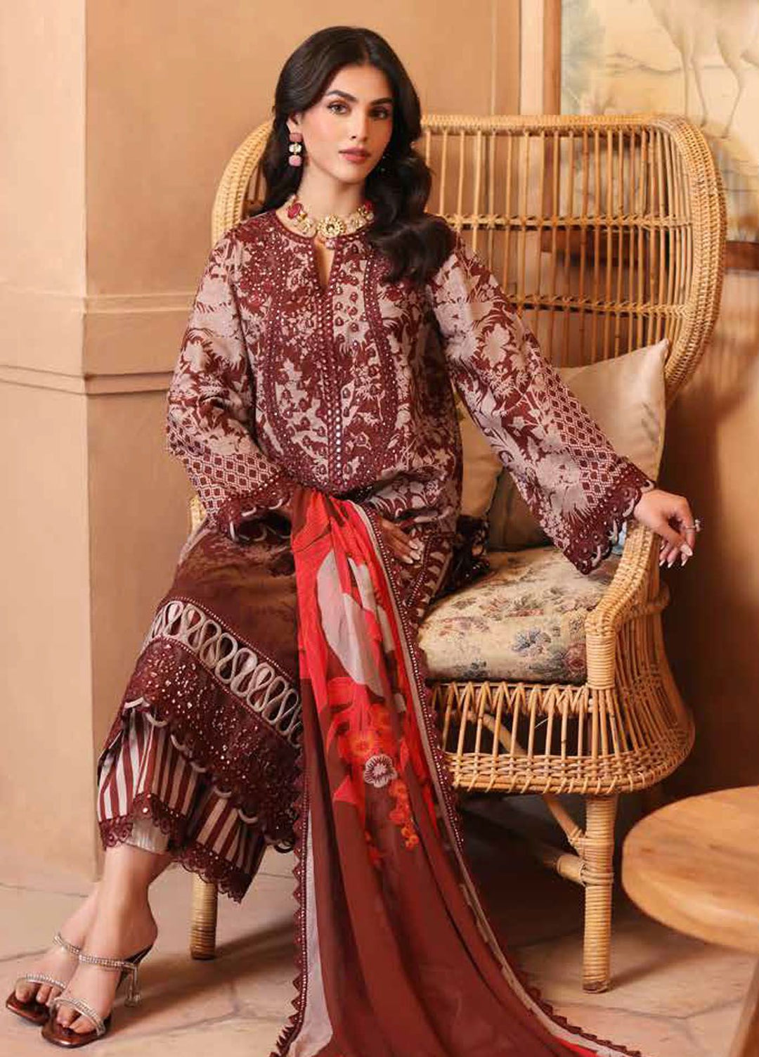 Reem by Charizma Embroidered Lawn Suits Unstitched 3 Piece CRZ24RS CRS4-10 - Spring Summer Collection