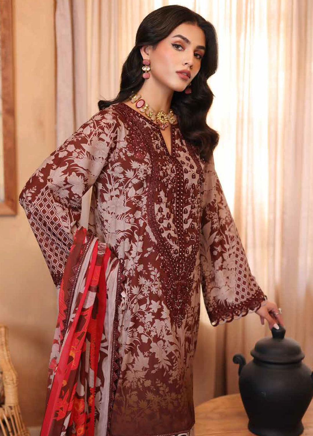 Reem by Charizma Embroidered Lawn Suits Unstitched 3 Piece CRZ24RS CRS4-10 - Spring Summer Collection