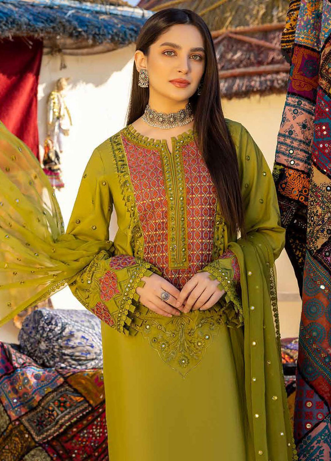 Reem By Charizma Embroidered Lawn Suits Unstitched 3 Piece CRZ23RM RM-001 - Festive Collection