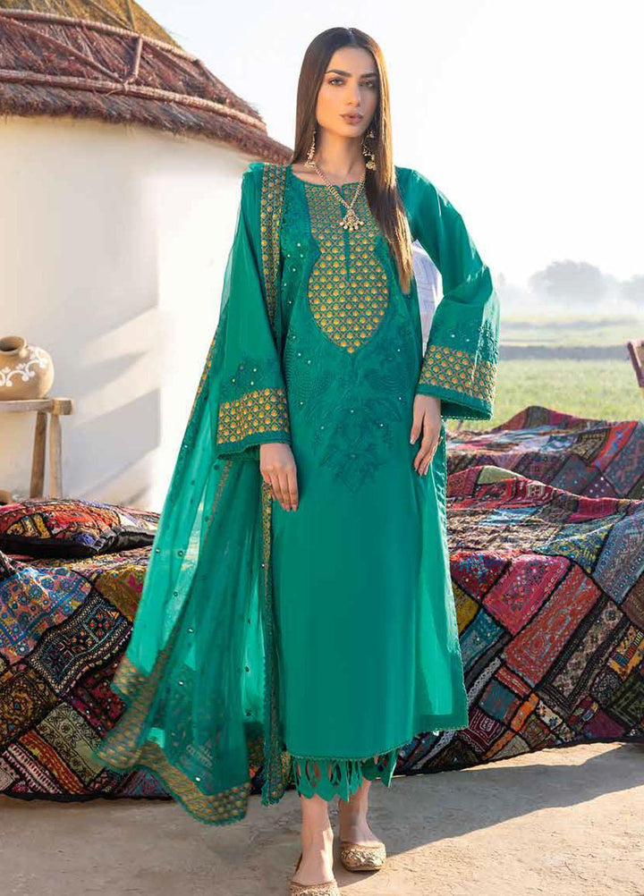 Reem By Charizma Embroidered Lawn Suits Unstitched 3 Piece CRZ23RM RM-003 - Festive Collection