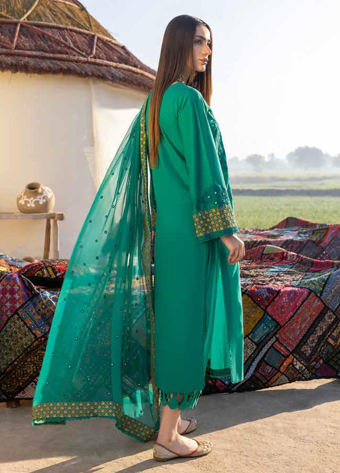 Reem By Charizma Embroidered Lawn Suits Unstitched 3 Piece CRZ23RM RM-003 - Festive Collection