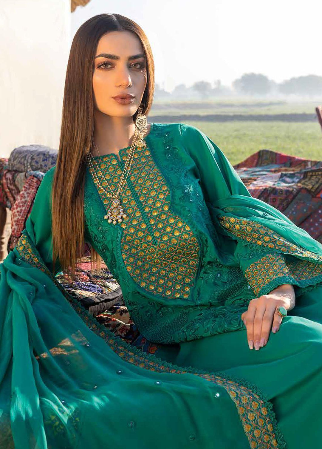 Reem By Charizma Embroidered Lawn Suits Unstitched 3 Piece CRZ23RM RM-003 - Festive Collection