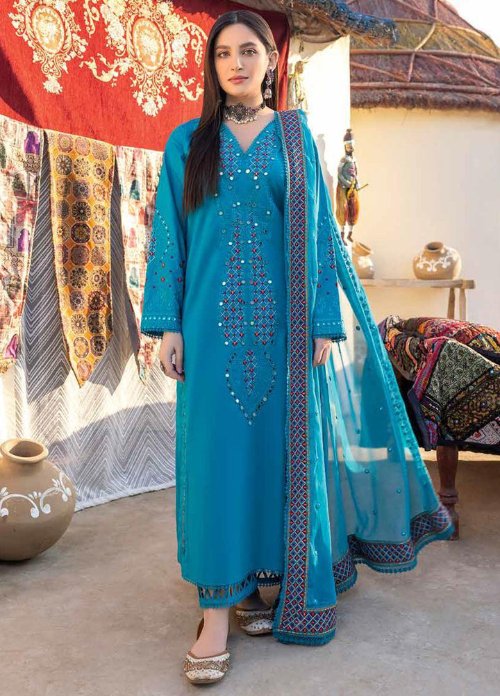 Reem By Charizma Embroidered Lawn Suits Unstitched 3 Piece CRZ23RM RM-005 - Festive Collection
