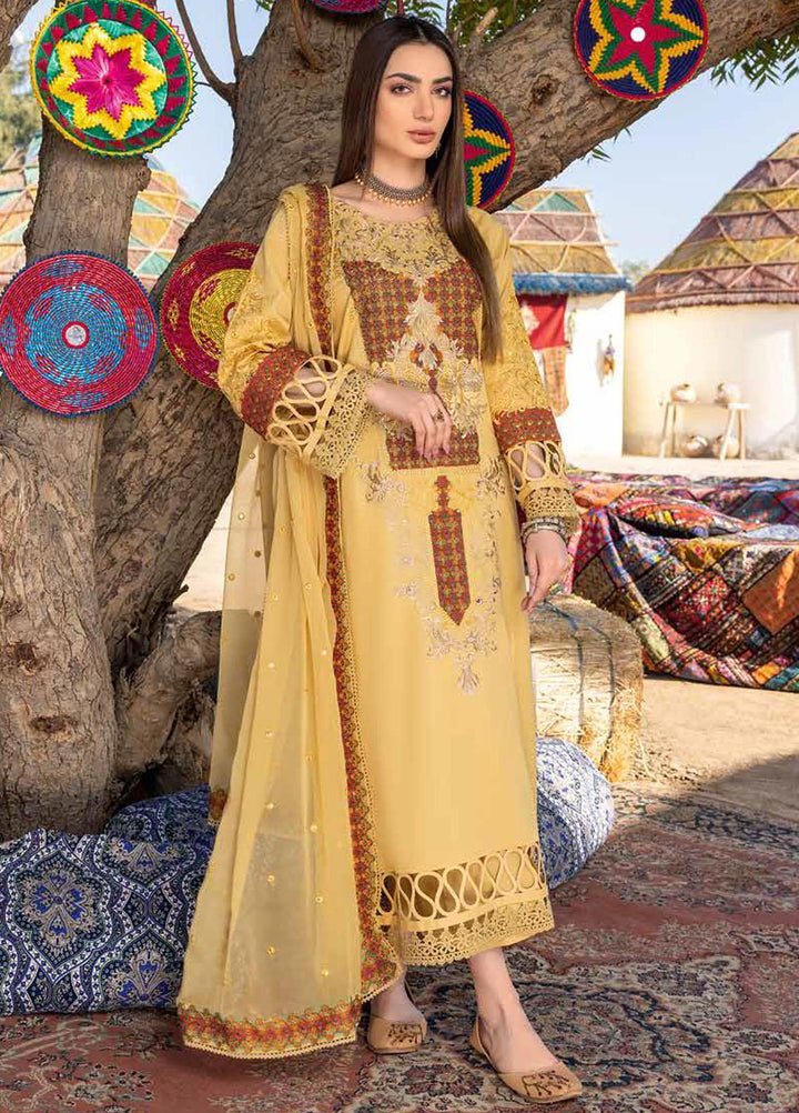 Reem By Charizma Embroidered Lawn Suits Unstitched 3 Piece CRZ23RM RM-006 - Festive Collection