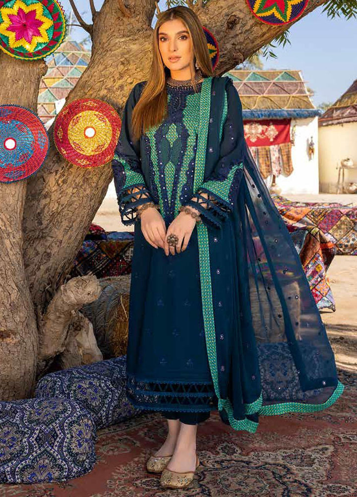 Reem By Charizma Embroidered Lawn Suits Unstitched 3 Piece CRZ23RM RM-007 - Festive Collection