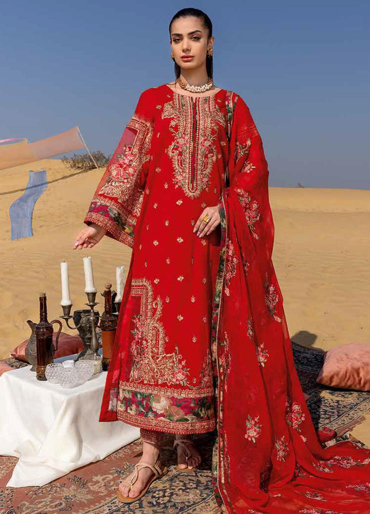 Reem By Charizma Embroidered Lawn Suits Unstitched 3 Piece CRZ23RM RM-008 - Festive Collection