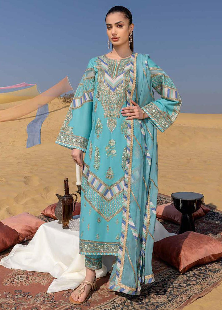 Reem By Charizma Embroidered Lawn Suits Unstitched 3 Piece CRZ23RM RM-009 - Festive Collection