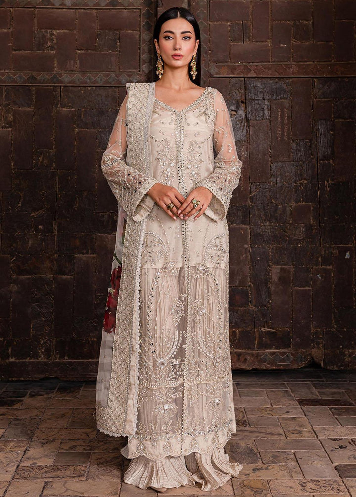 Reem By Zoya & Fatima Embroidered Net Suits Unstitched 3 Piece ZOF23R Hiza - Festive Collection