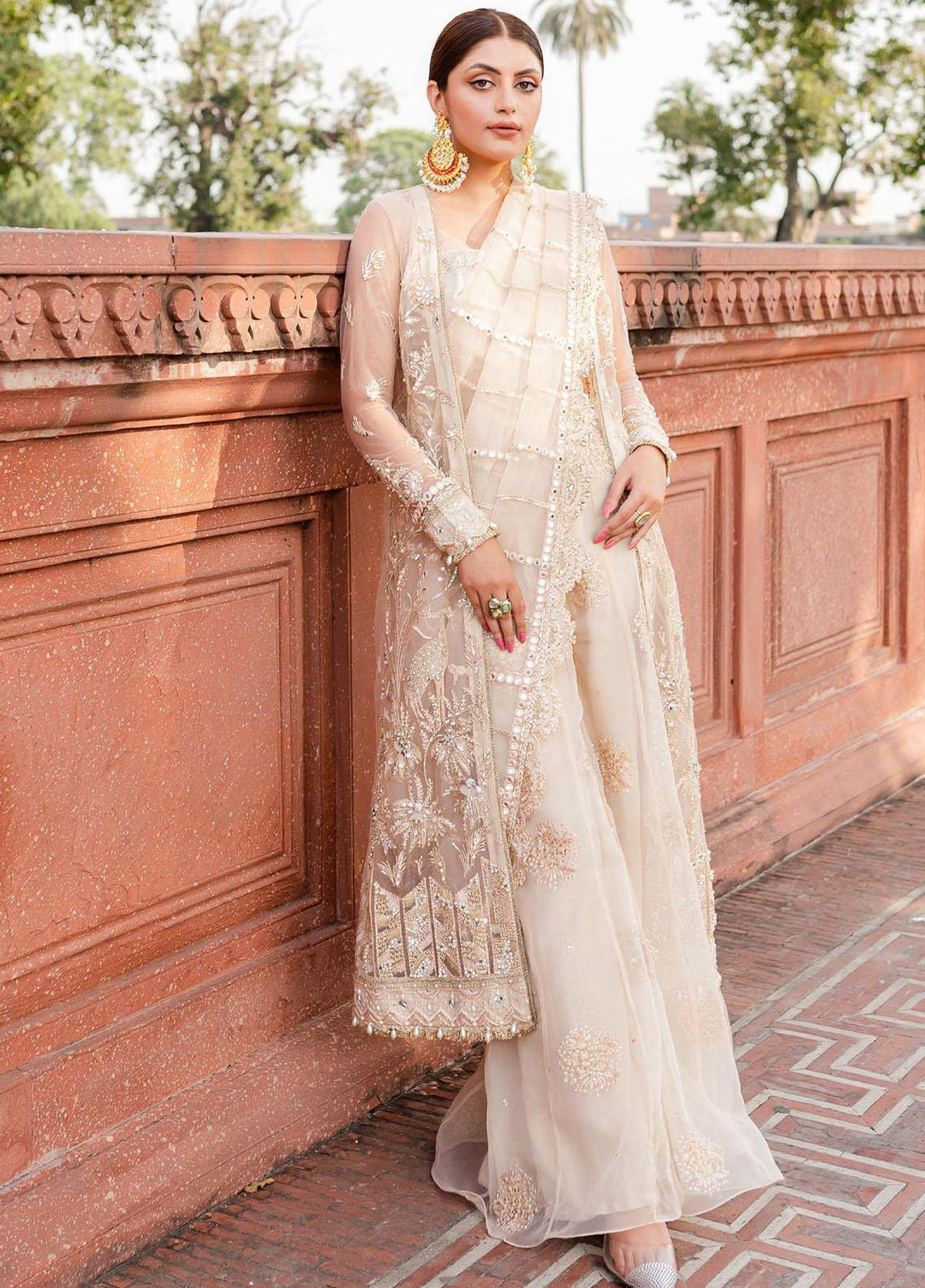 Reem By Zoya & Fatima Embroidered Net Suits Unstitched 3 Piece ZOF23R Naira  - Festive Collection