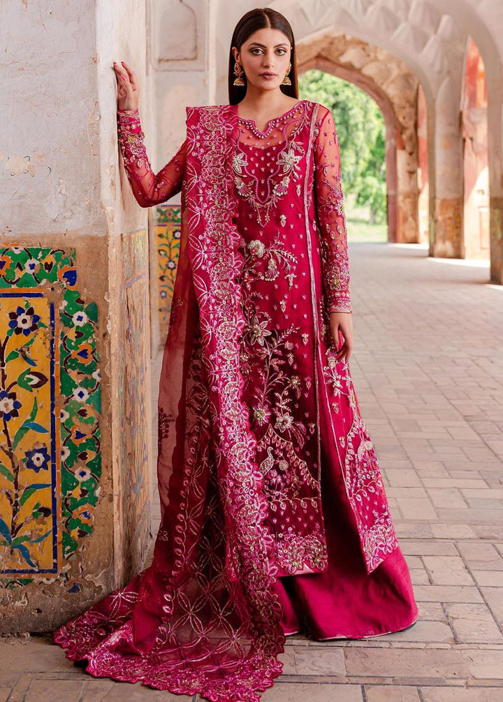 Reem By Zoya & Fatima Embroidered Net Suits Unstitched 3 Piece ZOF23R Resha - Festive Collection